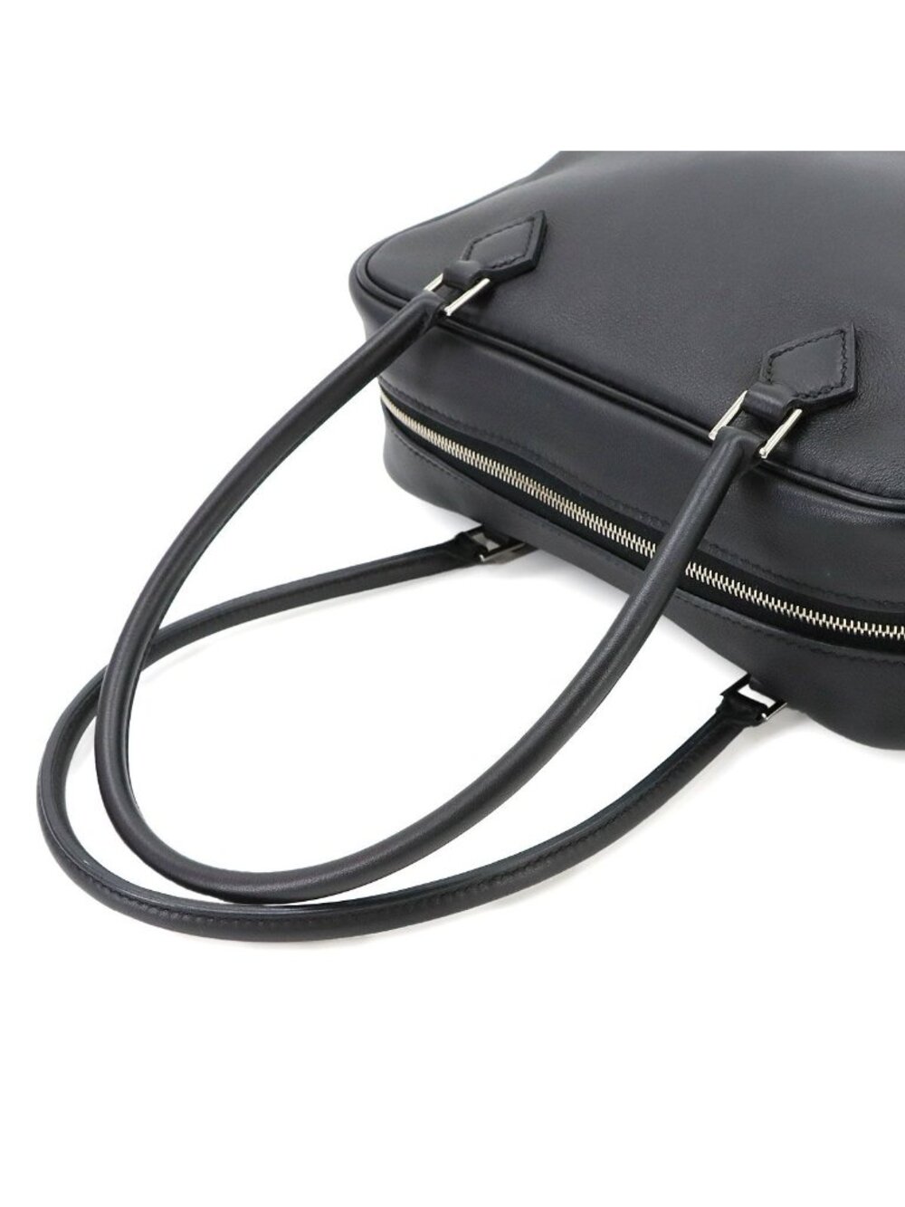 Hermes Mini Plume 20 Hand Bag Swift Black Silver 20 - Picture 6 of 10